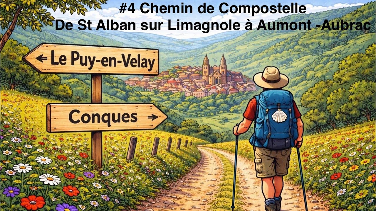 #4 Chemin de Compostelle - de St Albin sur Albignole à Aumont -Aubrac gare 