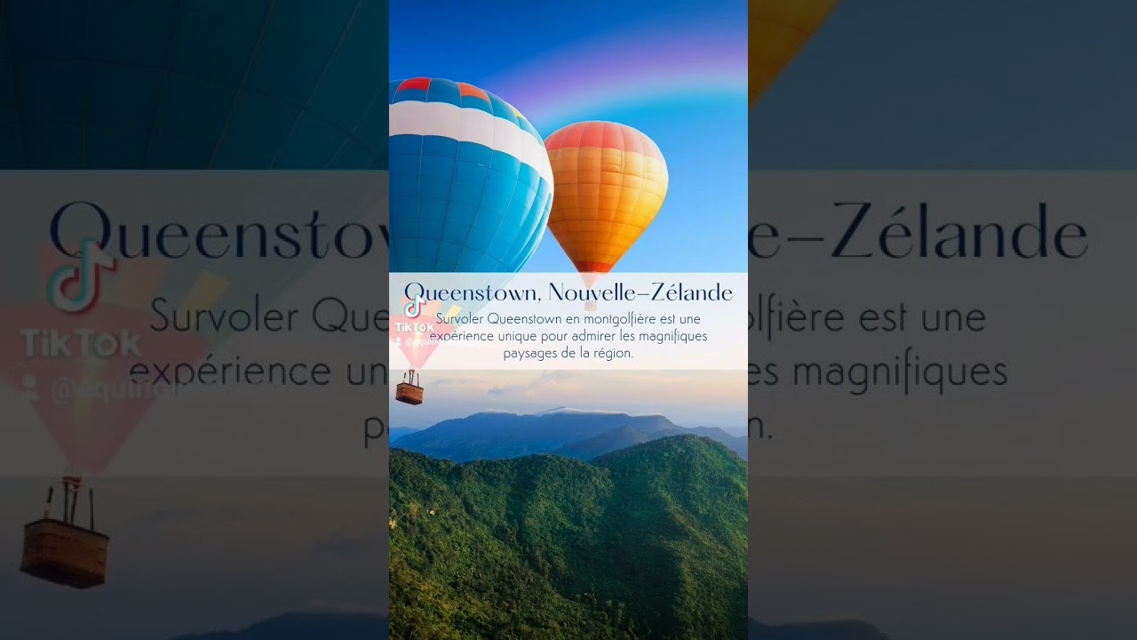 Les meilleures destinations pour faire de la Montgolfière 🎈✨#travel #destination