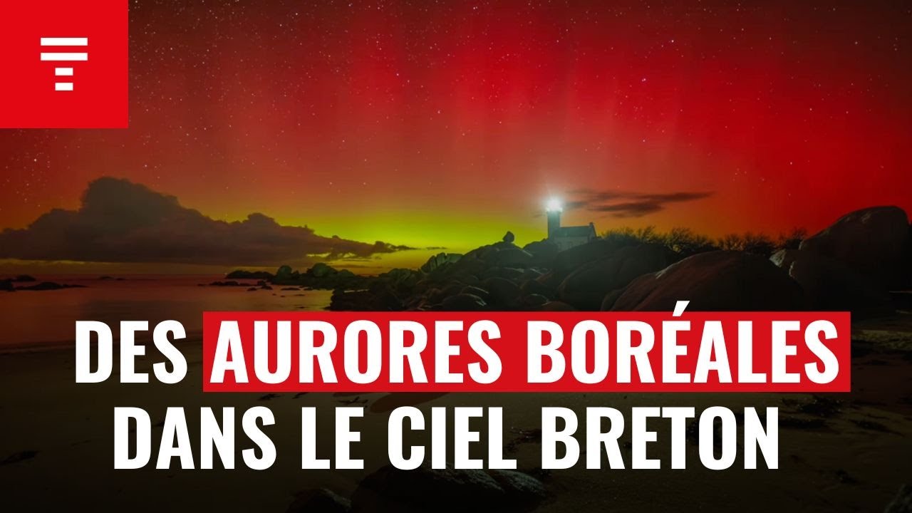Des aurores boréales immortalisées en Bretagne dans la nuit du 19 au 20 janvier 2026