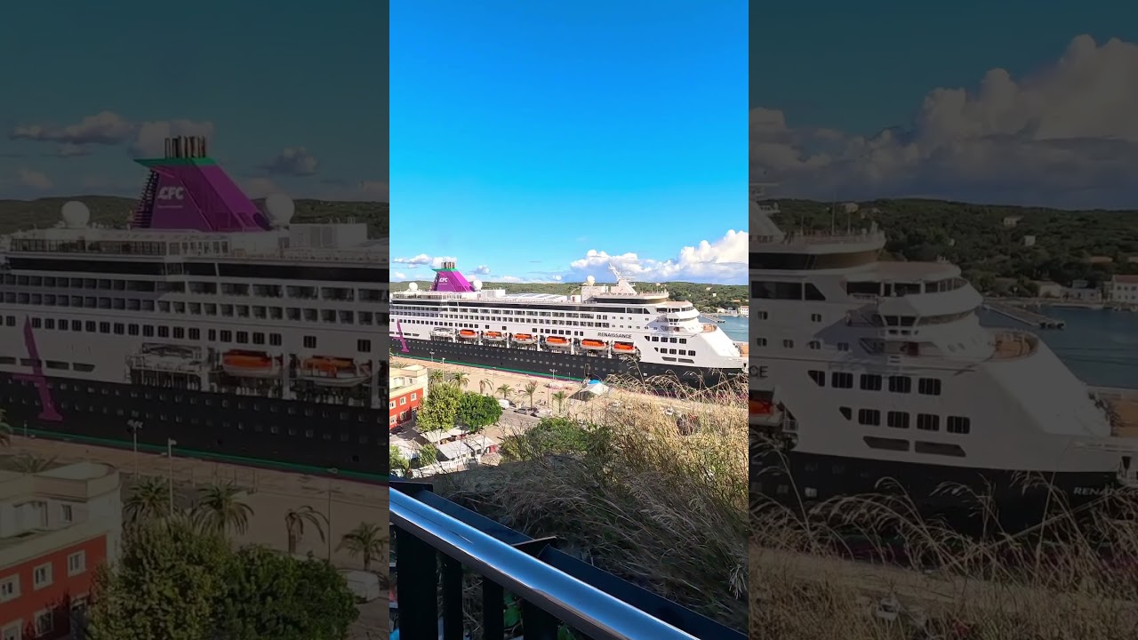 Le paquebot Renaissance sous le soleil de Mahón! #cruise #cruiseship #cruiselife #croisiere  #voyage