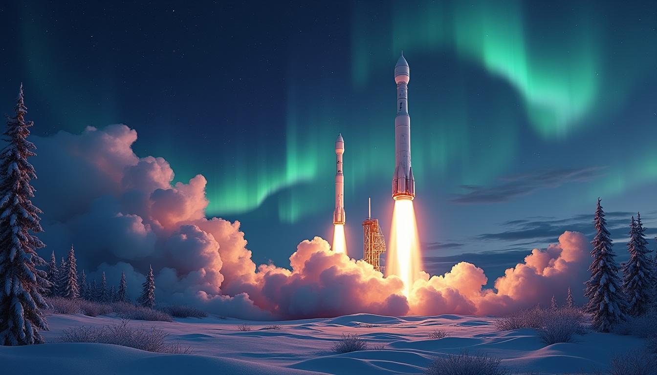 découvrez comment la nasa lance deux fusées depuis l'alaska pour étudier et comprendre le phénomène fascinant des mystérieuses aurores noires.
