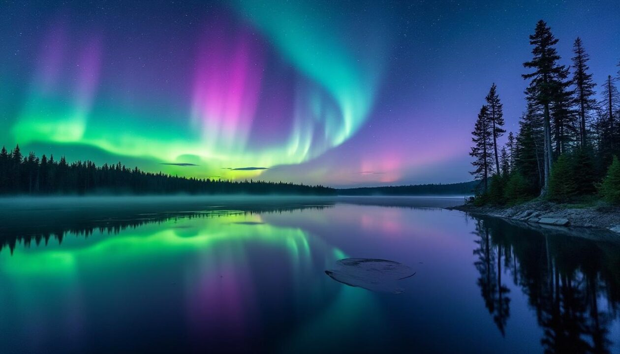 découvrez la magie des aurores boréales, une symphonie lumineuse captivante à admirer sous un ciel étoilé, accompagnée de la playlist enchanteresse de dolce pour une expérience immersive unique.