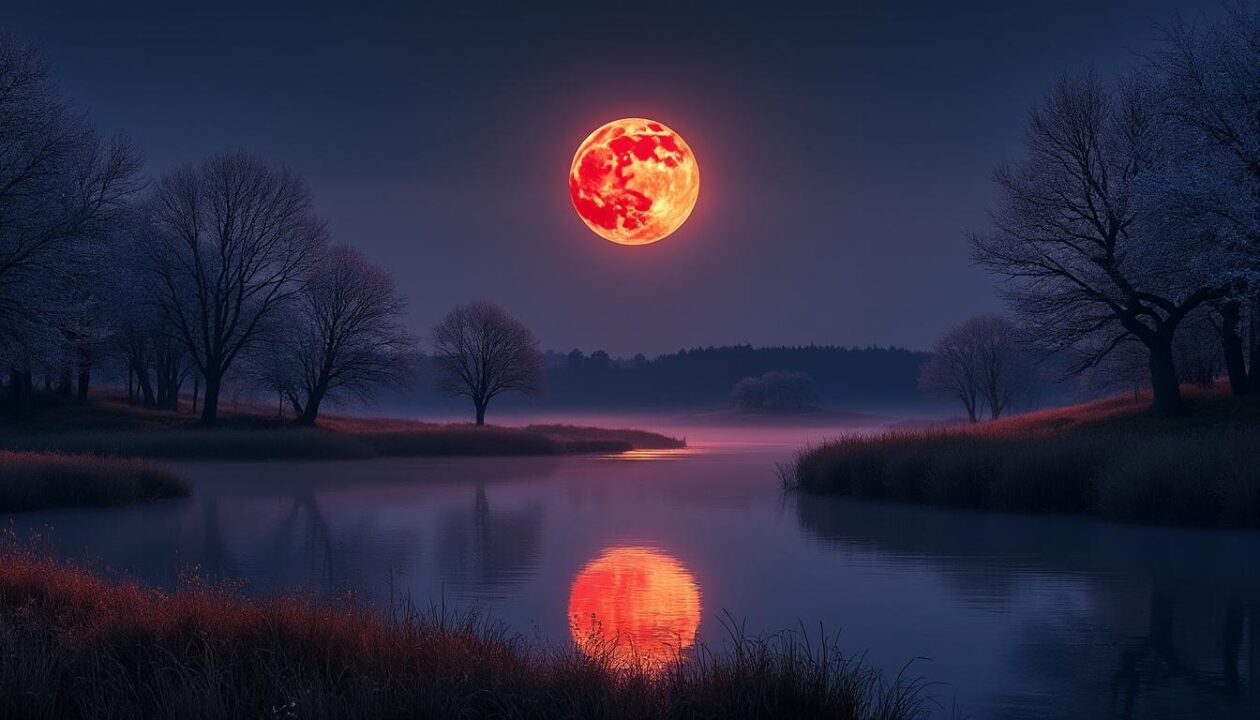 découvrez la signification mystérieuse de la lune de sang, aussi appelée lune du ver, lors de la pleine lune de mars et ce qu'elle nous réserve cette année.